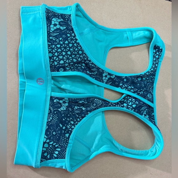 NWOT Lululemon Run With The Sun Bra Bali Breeze - Picture 8 of 11